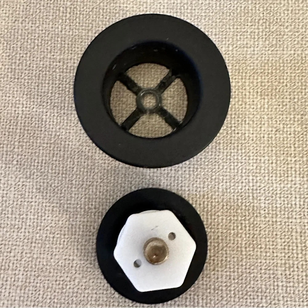 Brass Matte Black Toe Touch Bathtub Drain Cover